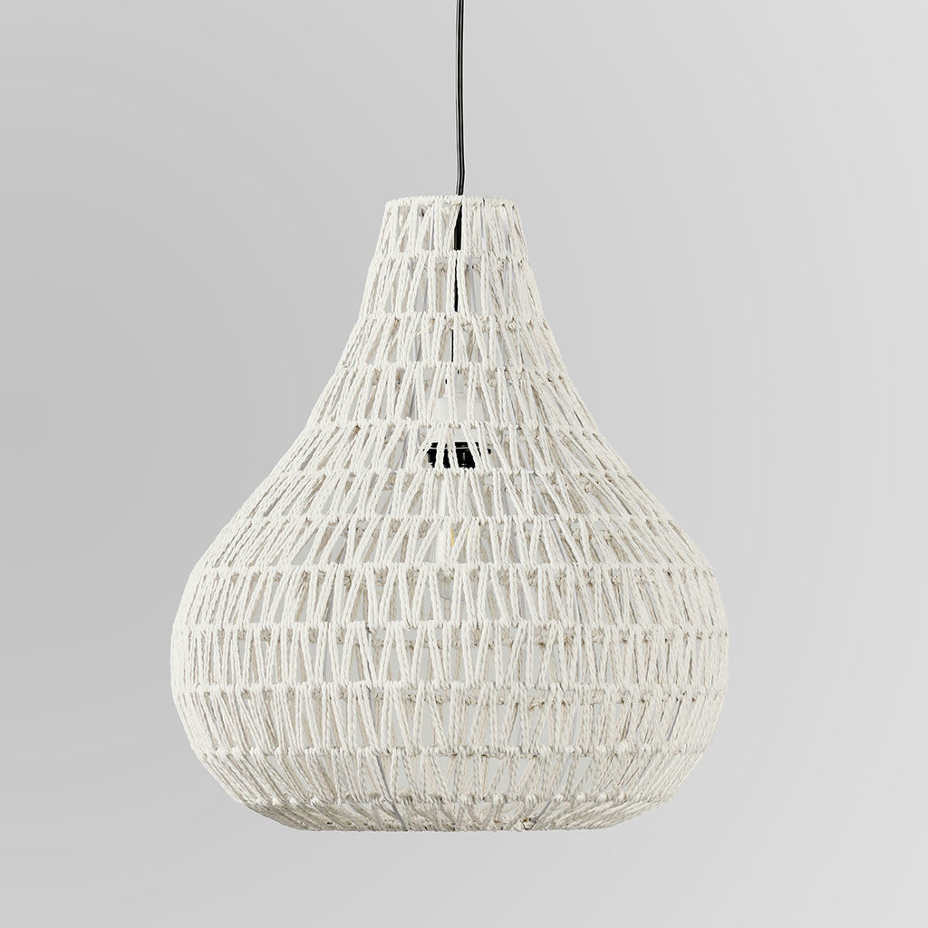 Bimini Pendant Black w/Bulb - White