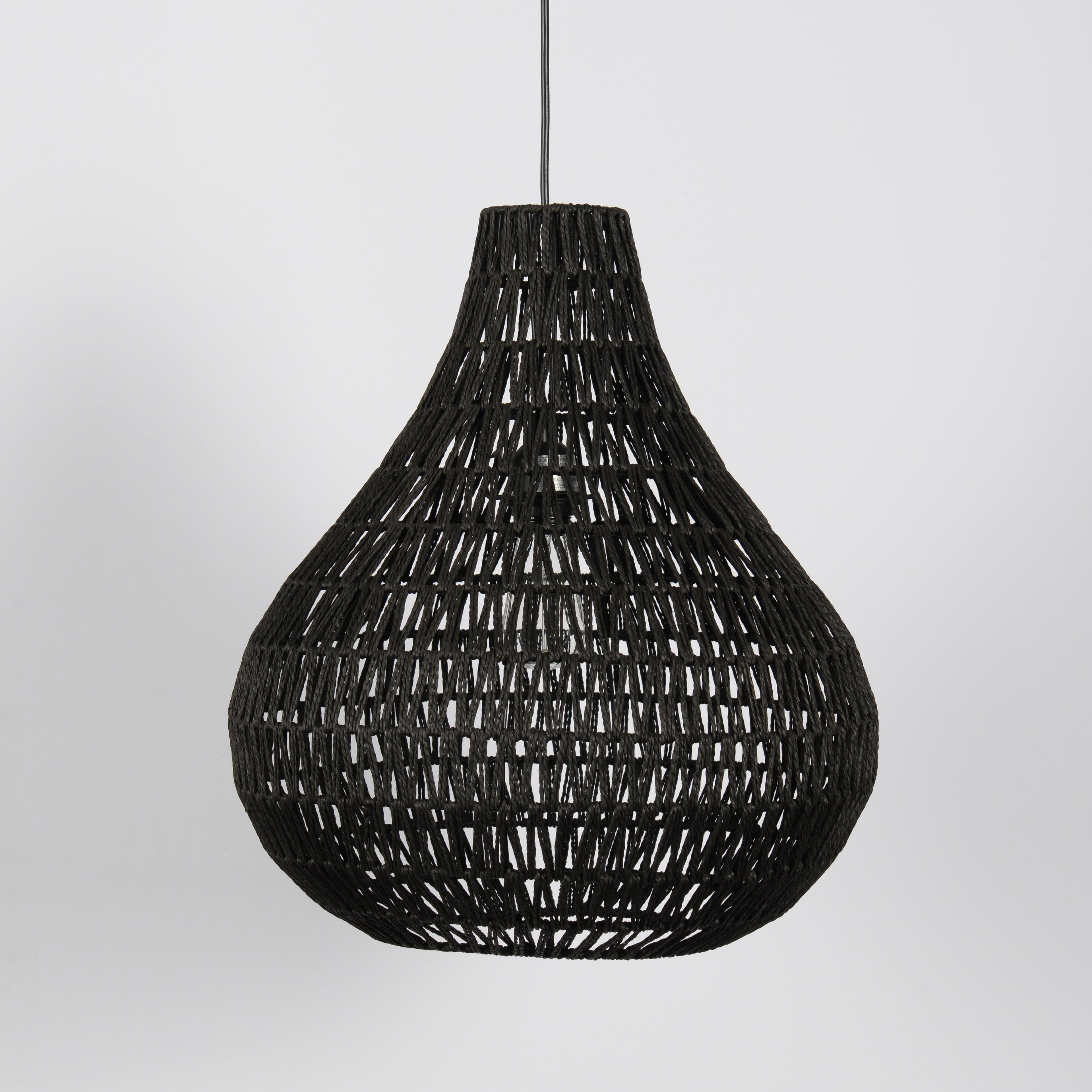 Bimini Pendant Black w/Bulb - Black
