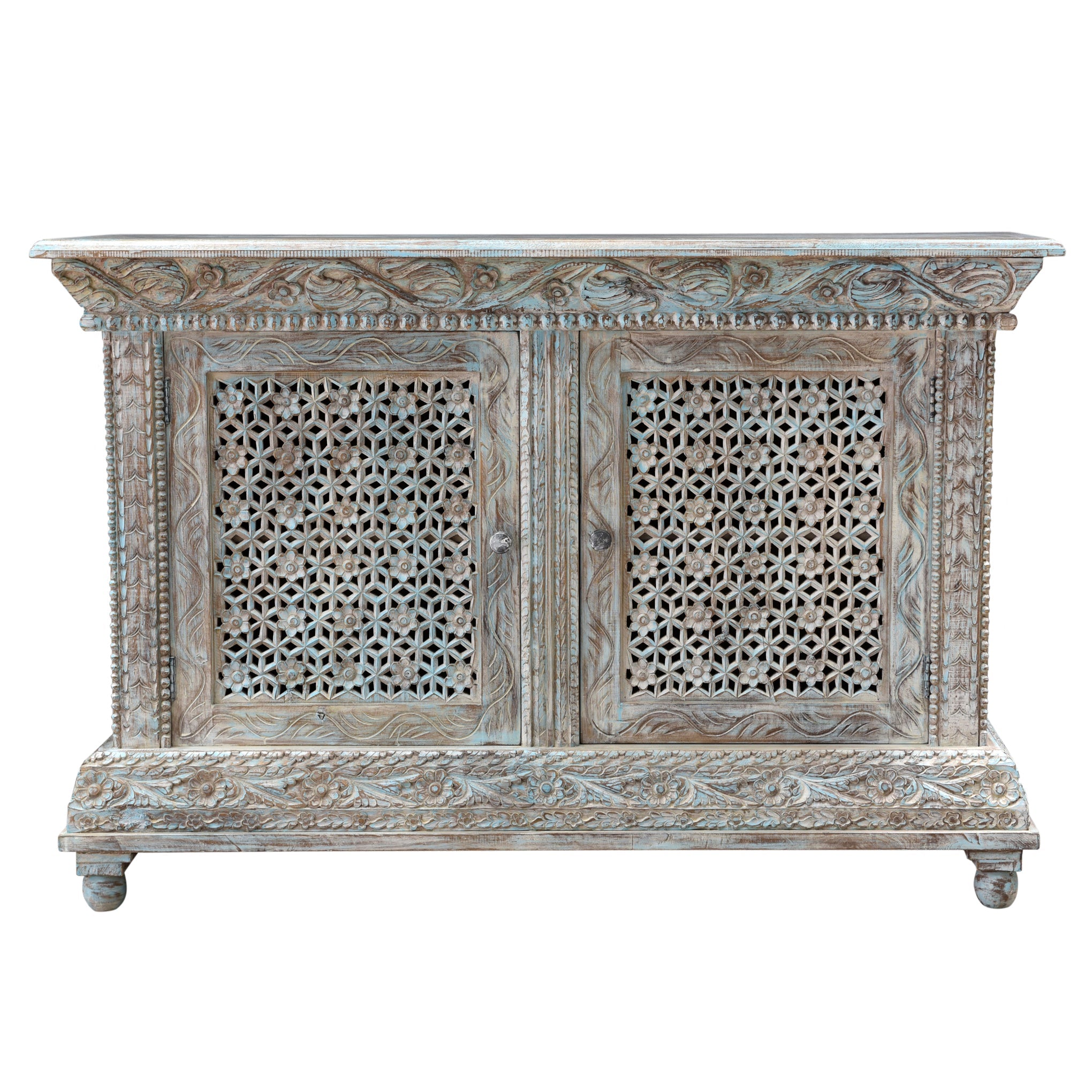 Beth  2Dr  Cabinet - Seaside Blue