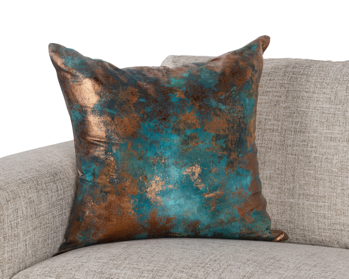 EQ Onara 22x22 - Teal/Antique Bronze